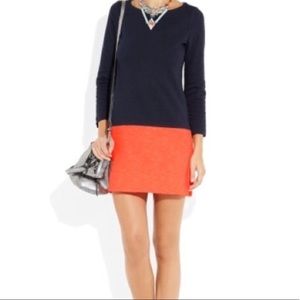 J. Crew color block dress with bottom side zippers